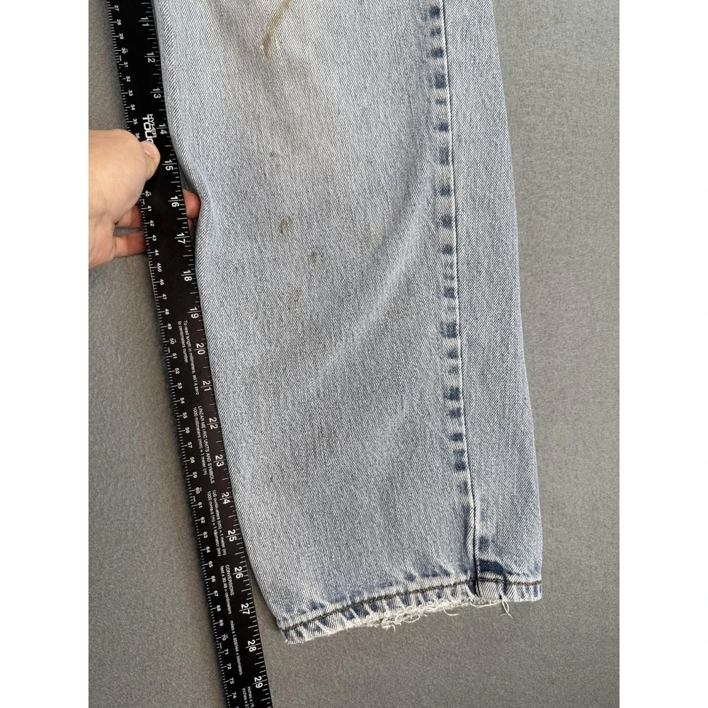 Y2k Levi's 560 Jeans Mens 33x32 Light Wash Blue Comfort Fit Denim Casual